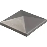 GAH Alberts Alberts 10x Pfostenkappe für quadratische Metallpfosten, 8x8 cm Stahl, Abdeckkappe zum Anschweißen