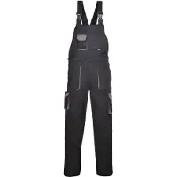Portwest Arbeitslatzhose 40+ UPF Gewebe XXXL Schwarz