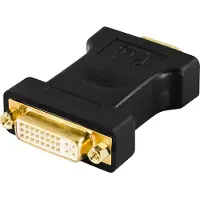 Deltaco DVI-6 Kabeladapter VGA Schwarz
