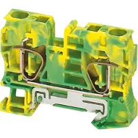Schneider Electric NSYTRR102PE Linergy-TR, Schutzleiterklemme, mit Zugfederanschluss,für Leiterquerschnitt 10mm2,mit 2 Anschlüsse,in Farbe Gelb-Grün - 50 Stück