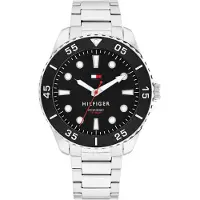 Tommy Hilfiger Herrenuhr Ozeanisch 1792203 Edelstahl Schwarz 10 ATM Wasserdicht