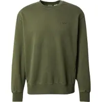 Levi's Authentic Crew Garment Dye Kombu Green Größe: S | Pullover Outlet | Herren | Grün