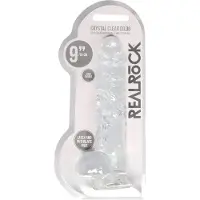 Realrock - transparenter, naturgetreuer Dildo (transparent, 22 cm)