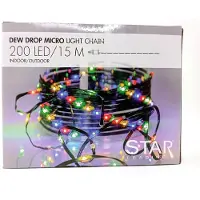 Star Trading LED Lichterkette ,Dew Drop Micro, outdoor, bunt, 15m, grün