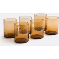 La redoute interieurs Set Von 6 Wassergläsern Aus Glas Mit Hammerschlag-effekt, Marteo