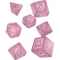 Q-workshop Elvish Shimmering pink & White Dice Set