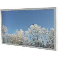Hi Nd Wall Casing EASY mounting kit - landscape - for LCD display - white RAL 9003 - Max - recommended for 65"