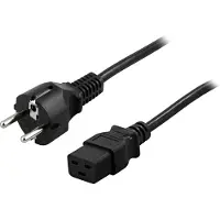 Deltaco DEL-111T, 5 m, CEE7/7, IEC C19, 250 V, 16 A