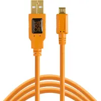 Tether Tools CU5430ORG, 4,6 m, USB A, Micro-USB B, USB 2.0, Orange