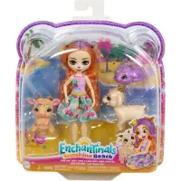 Enchantimals Ziegenfamilienpuppe + Tierset Golita Ziege