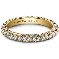 Pandora 162627C01-58 Einreihiger Pavé Ring - Gr. 58 - Gelbgold Vergoldung