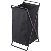 Yamazaki Wäschekorb Tower Black