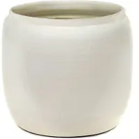 Serax Blumentopf XL Modell Costa Creme D 18,5 cm H 19 cm D Öffnung 17 cm