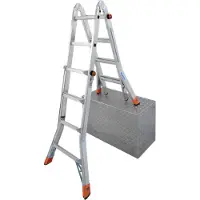 Krause Aluminium-Gelenk-Teleskopleiter MONTO TeleMatic 5 m