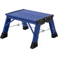 Krause Klapptritt Treppy, 1 Stufe, blau