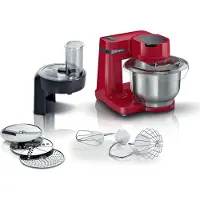 Bosch Küchenmaschine "MUMS2EB01 MUM Serie 2" Durchlaufschnitzler, 3 Reibescheiben, Patisserieset Edelstahl