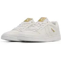 Hummel Handball Perfekt Indoor Schuhe Sneaker weiß/beige/gold 218428-9001, Schuhgröße:36 EU