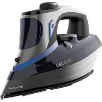 Cecotec IronHero 3200 Smart Absolute, Trocken- & Dampfbügeleisen, Ultra-Slip Turbo-Eloxierte Pro-Sohlenplatte, 270 g/min, Blau, Schwarz, Grau, 70 g/min, 3200 W