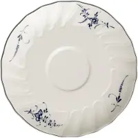 Villeroy & Boch Untertasse "Suppen-Untertasse Vieux Luxembourg ø 18,6 cm weiß-blau"