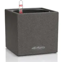 Lechuza 'Canto Stone 40 low', graphitschwarz, ca. 40 x 40 x H 40 cm