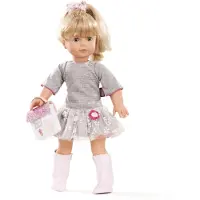 Götz 1690391 Precious Day Girls Jessica Puppe Netlace & Flowers - 46 cm große Stehpuppe, Blonde Lange Haare, Blaue Schlafaugen - 5-teiliges Set