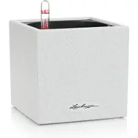 Lechuza 'Canto Stone 40 low', quarzweiß, ca. 40 x 40 x H 40cm