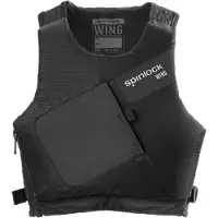 Spinlock WING Schwimm-Weste mit 35–50N Auftriebshilfe Schutzweste Sicherheits-Weste Wassersport Segelweste Jollensegeln, Kajak & Kanadier, SUP DW-BA/SBG Schwarz