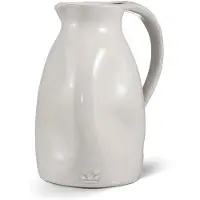 Dutchdeluxes Wasserkrug Dented Jug Medium White 750ml