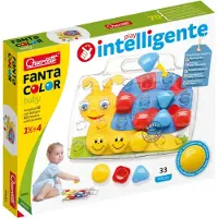 Quercetti Stabmosaik - Fantacolor 3D - 33 Teile - 4400 - - One Size - Kreatives Spielset