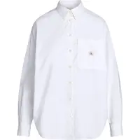Calvin Klein Jeans Hemd J20J224436 Weiß Relaxed Fit