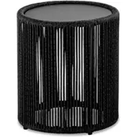 Niehoff Loredo Beistelltisch Aluminiumgestell schwarz rund