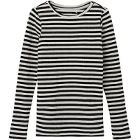 Name it Bluse 13221091 Schwarz Slim Fit