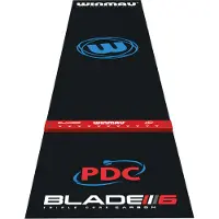Winmau Winmau, Dartmatte "Pro-Zone Precision PVC 8216", schwarz/blau/rot, 300 x 60 cm