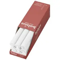 Bolsius Stabkerzen Rustik, 23/270 mm, Wolkiges Weiß, , Brenndauer ca. 13h, 9 Stück pro Verpackung