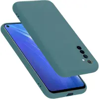 Cadorabo TPU Liquid Silicone Case Hülle für Realme 6 4G / 6s