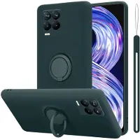 Cadorabo TPU Liquid Ring Silicone Case Hülle für Realme 8 4G / 8 PRO