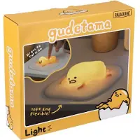 Paladone Gudetama Icon Light – Offiziell lizenzierte Sanrio Flexible Rubber Egg 3D-Lampe, Lazy Egg Nachtlicht für Jungen und Mädchen, Cartoon-Raumdekoration