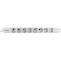 Deltaco GT-8529W, 2 m, 8 AC-Ausgänge, Indoor, Typ F, Weiß, 4000 W