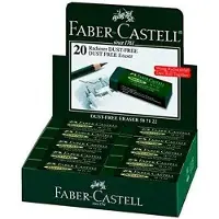 Faber-Castell Radiergummi Dust Free grün (20 Stück)