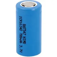 Nimo Batterie 3,7V 700mA Wiederaufladbar Lithium LC16340 16x34mm