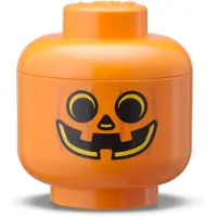 LEGO Aufbewahrungsbox Storage Head Mini Pumpkin Bright Orange
