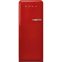 Smeg FAB28LRD5 Freistehendes KÃ1/4hlgerät mit Gefrierfach, 244 l Nutzinhalt KÃ1/4hlteil, 26 l Nutzinhalt Gefrierteil, 60,1 cm Breite, , 139 kWh/Jahr, 4 Sterne, 38 dB Geräuschemissionen, Inverter-Motor