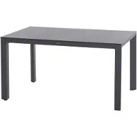 Siena Garden Silva Dining Tisch – 160 x 90 cm Aluminium (matt anthrazit) & HPL Titan