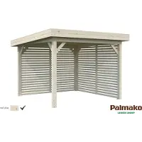 Palmako Carport/Pavillon Connect Lenna 8,3 m² Set 302 naturbelassen