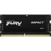 Kingston Technology FURY 16GB 6400MT/s DDR5 CL38 SODIMM Impact XMP, 16 GB, 1 x 16 GB, DDR5, 262-pin SO-DIMM, Schwarz