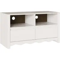 vidaXL TV-Schränk Drammen Weiß 99 x 43 x 55 cm Massivholz Kiefer