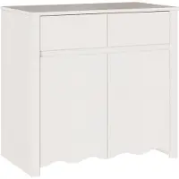 vidaXL Sideboard Drammen Weiß 79 x 43 x 75,5 cm Massivholz Kiefer
