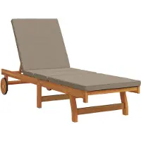 vidaXL Sonnenliege Massivholz Akazie Braun