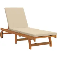 vidaXL Sonnenliege Braun 199 x 63 x 85 cm Massivholz Akazie