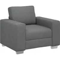 vidaXL Sofa-Sessel Dunkelgrau 100 cm Stoff